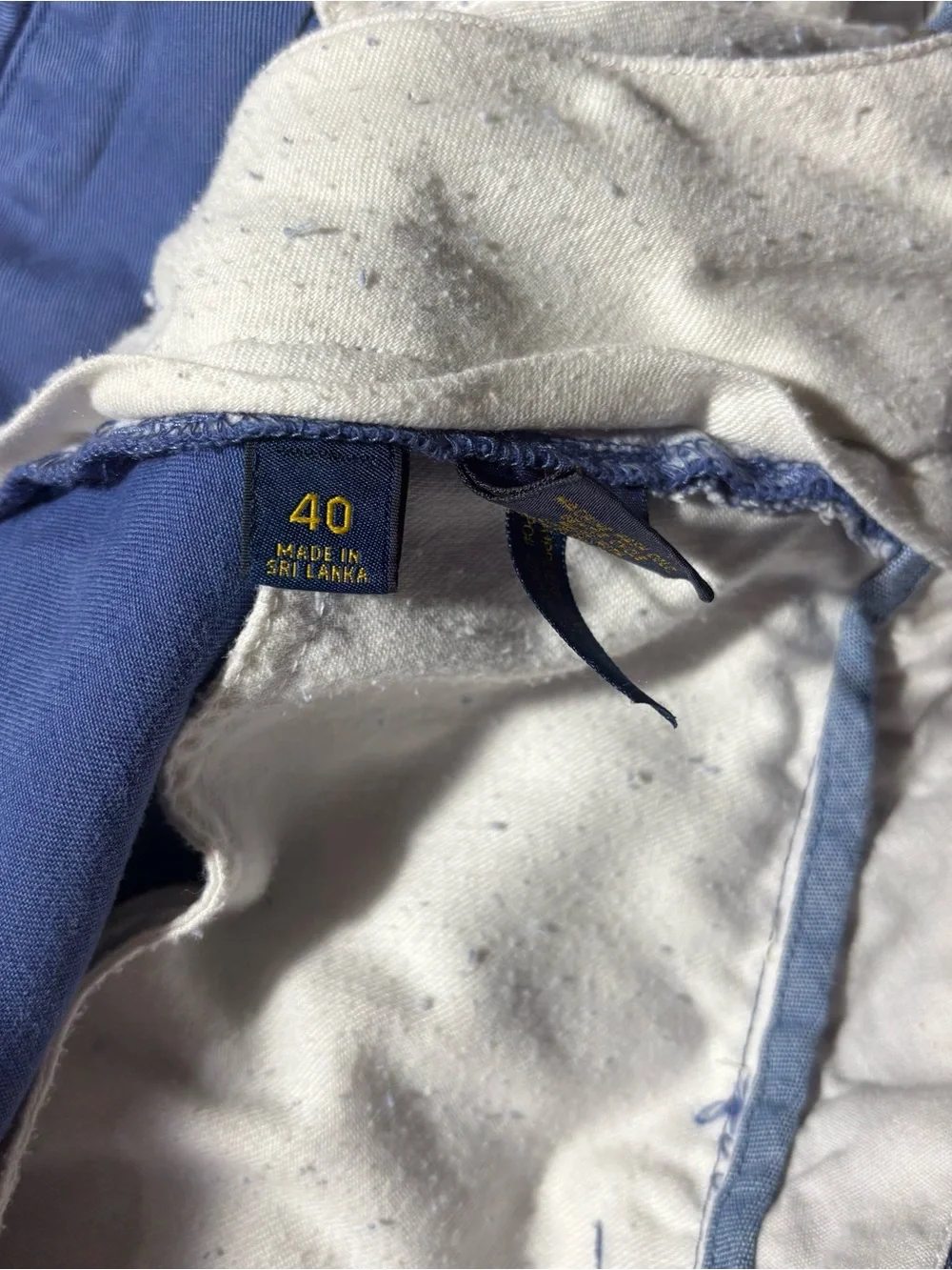 Polo by Ralph Lauren Blue Embroidered Knot Shorts